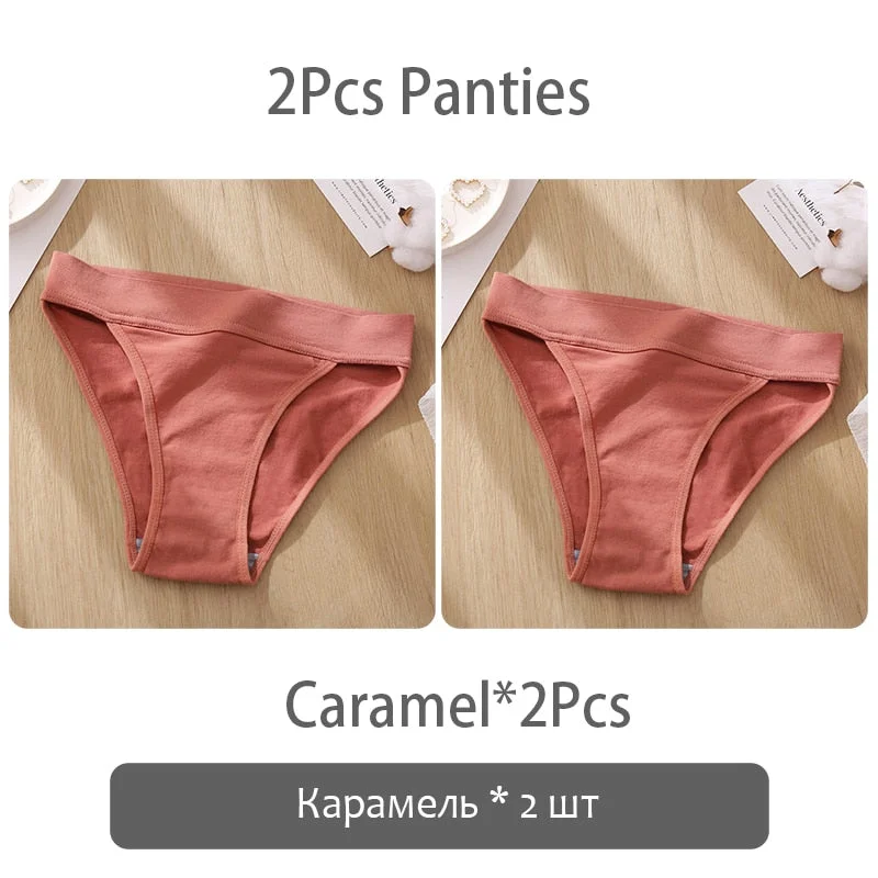 FINETOO Low-rise Women Panties Comfort Ladies Briefs Female Underpants Cotton Crotch Underwear Seamless Bikini Lingerie S-L New