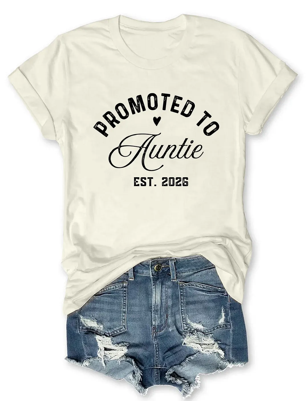 Promoted To Auntie T-shirt
