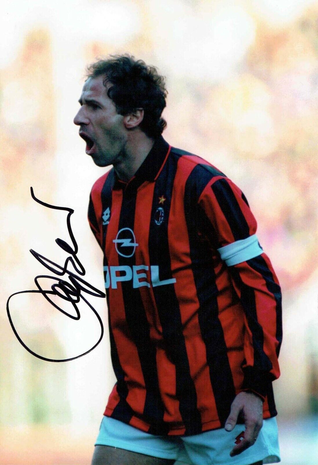 Franco BARESI Signed Autograph 12x8 Photo Poster painting 4 AFTAL COA Italy AC Milan Legend RARE