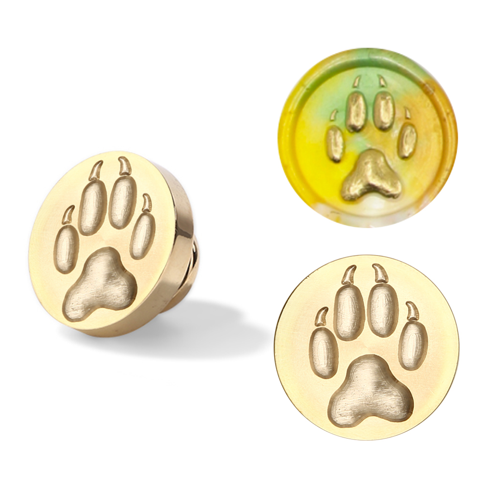 

25mm 3D Cat paw Pattern Sealing Wax Stamp - Wax Seal Stamp, 501 Original
