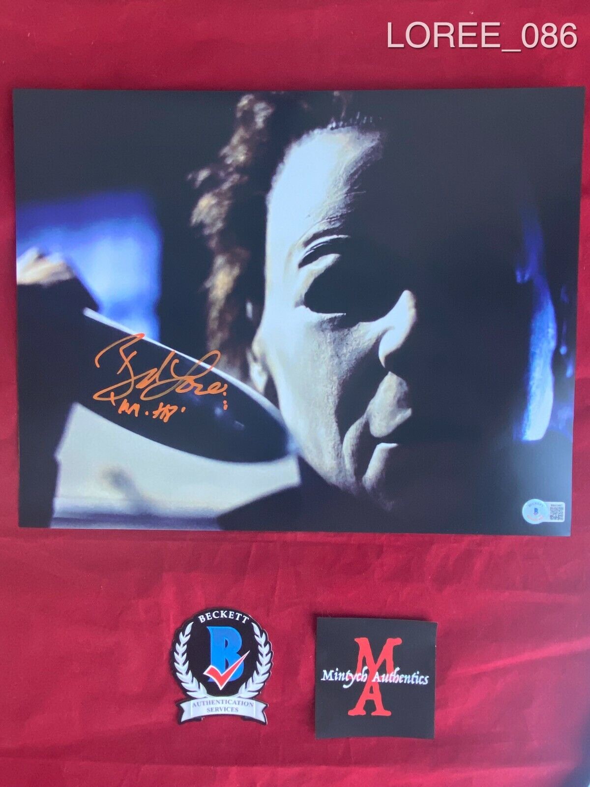 BRAD LOREE AUTOGRAPHED SIGNED 11x14 Photo Poster painting MICHAEL MYERS! HALLOWEEN! BECKETT COA