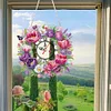 Acrylic Special Shape Tulip 5D Diamond Painting Wreath Clock for Wall Decor