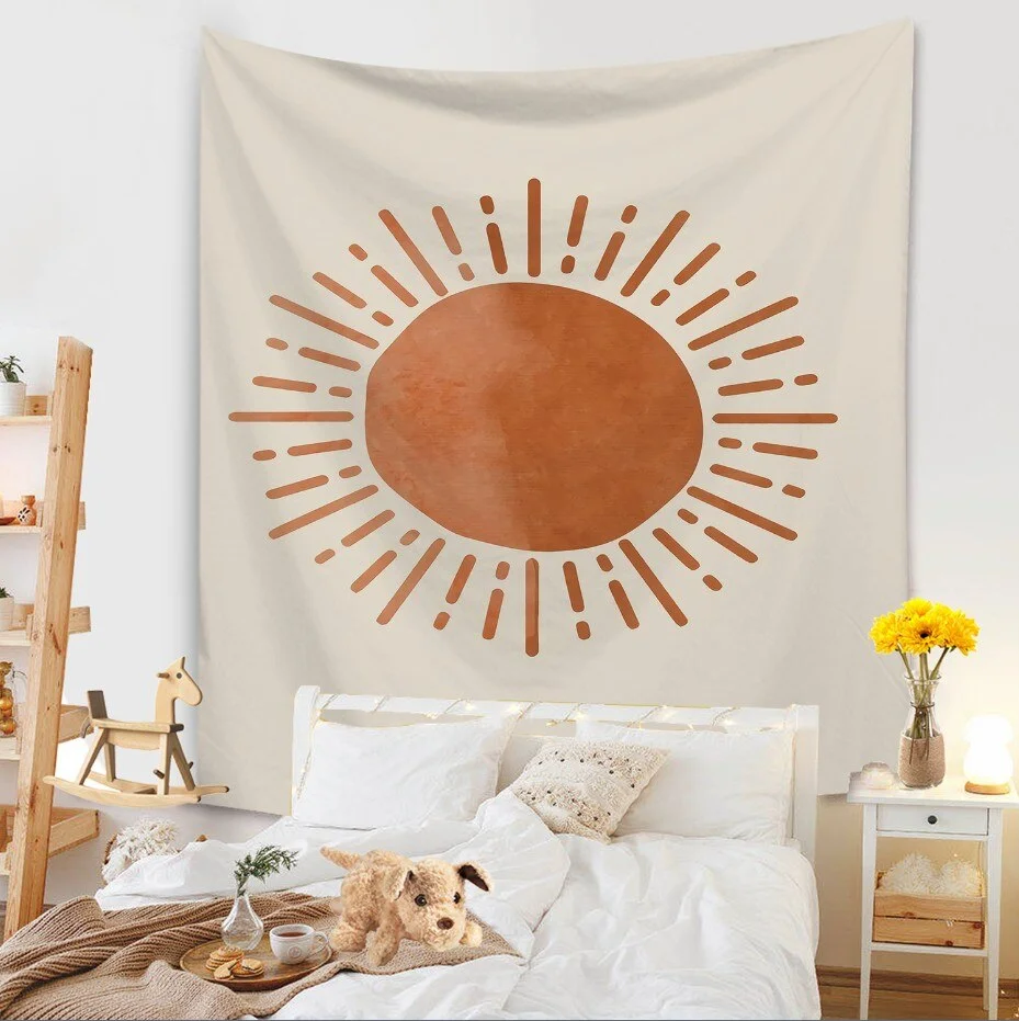 Abstract Painting Wall Hanging Tapestry Blanket Decoration Living Room Art Tapestry Carpet Boho Throw Towel Wall Hanging Macrame