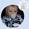 [This Is Lovely Baby] 20" Blond Hair Cloth Reborn Toddler Doll Boy With Two Teeth - RBBI-Myrebornbabydoll&reg; Myrebornbabydoll&reg;