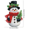 Snowman DIY Acrylic Shaking Head 5D DIY Diamond Art Tabletop Ornament Home Decor