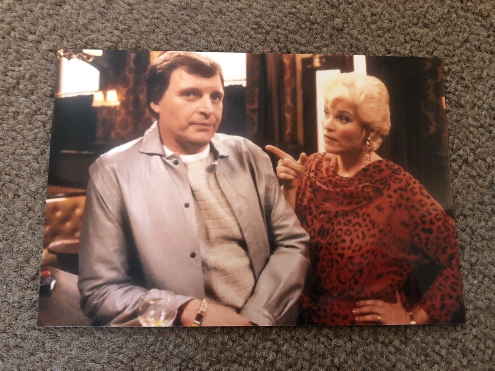 PETER DEAN & PAM ST CLEMENT (EASTENDERS) UNSIGNED Photo Poster painting- 6x4”