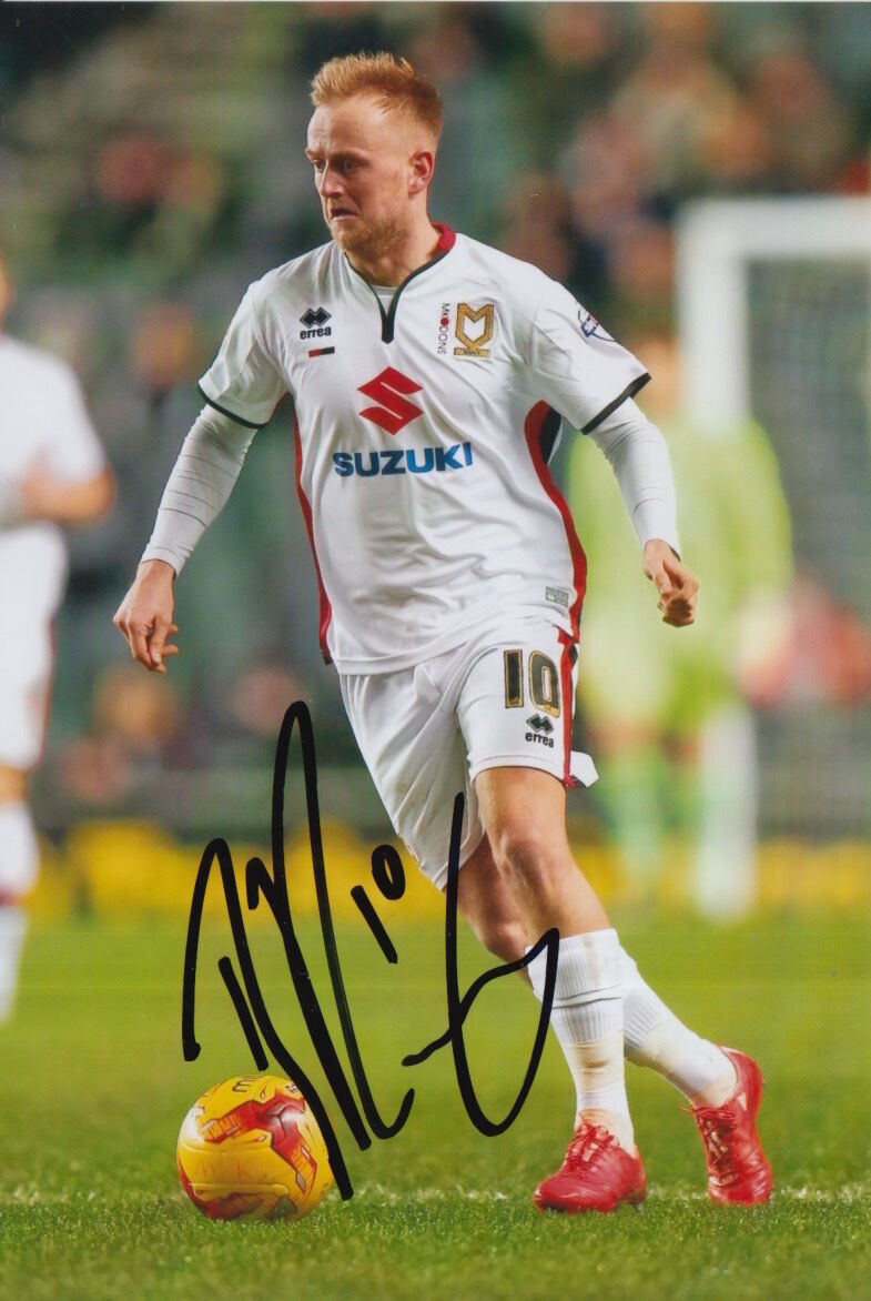 MK DONS HAND SIGNED BEN REEVES 6X4 Photo Poster painting 2.