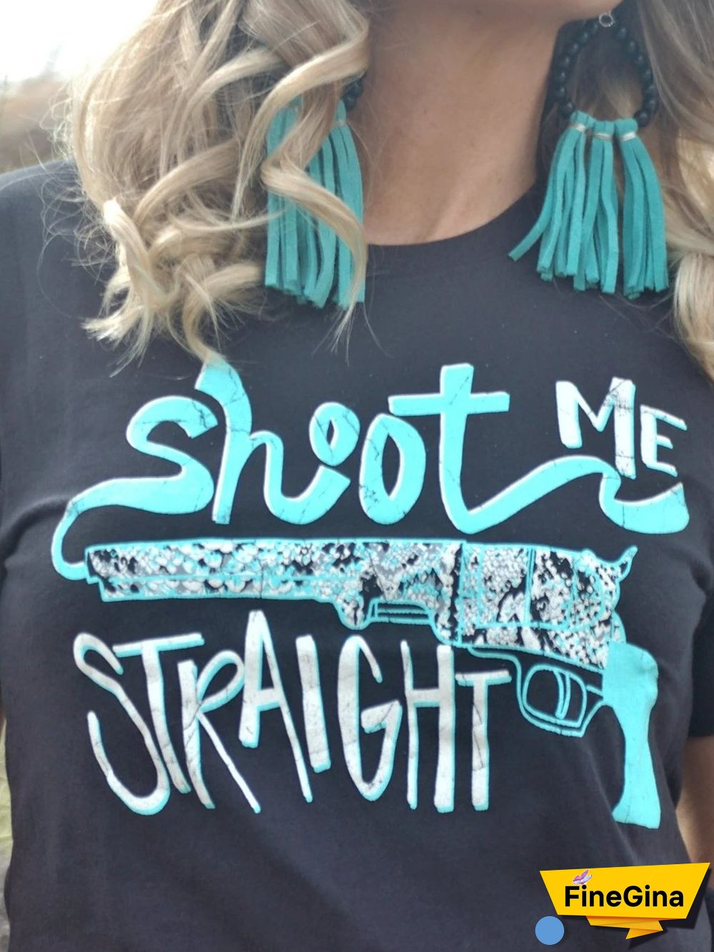 Abstract Short Sleeve Cotton-Blend Color-Block T-shirt