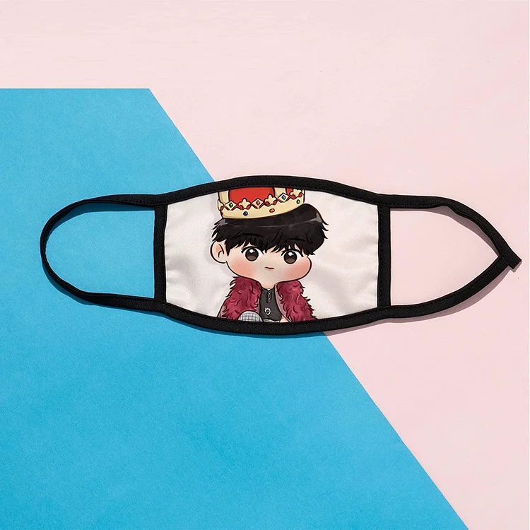 방탄소년단 Cartoon Print Adult Mask