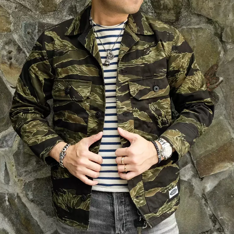 Casual Tabby Camouflage Field Jacket