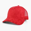 Suede Mesh Sports Embroidered Baseball Cap Solid Color Versatile Peaked Cap
