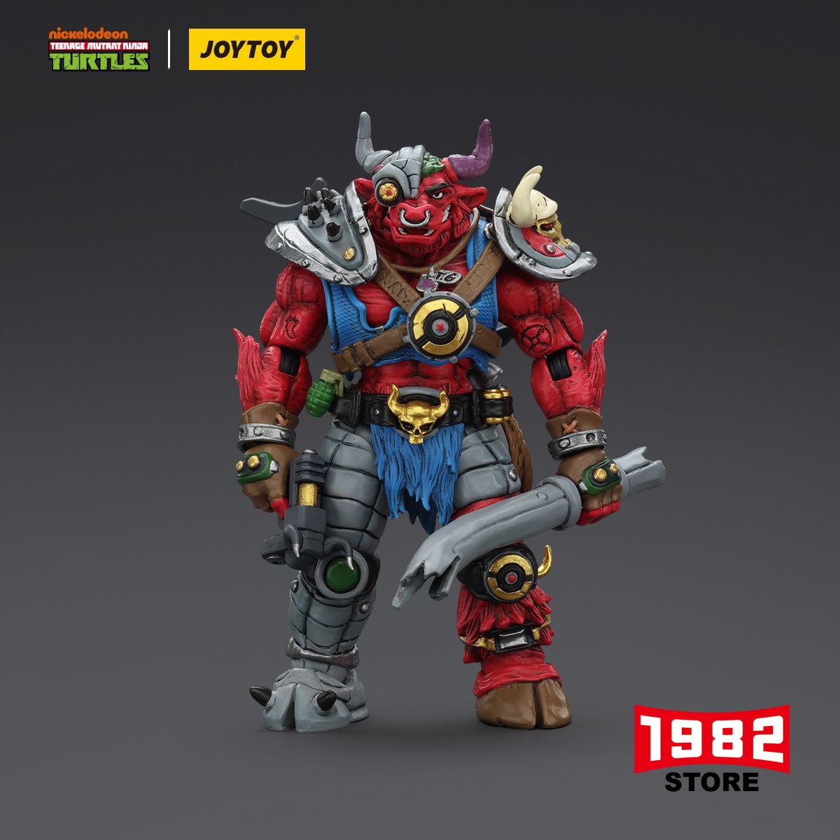 JOYTOY TMNT Groundchuck Turtles 1/18 Scale JT01512 Soldier Action Figure Model Toy Premium Detailed Poseable Collectible for TMNT Fans Adult Collectors Kids Gift Display-Worthy High-Quality