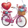 Valentine Day 2D Flat DIY Diamond Art Pendant Diamond Painting Set (Love Bike)