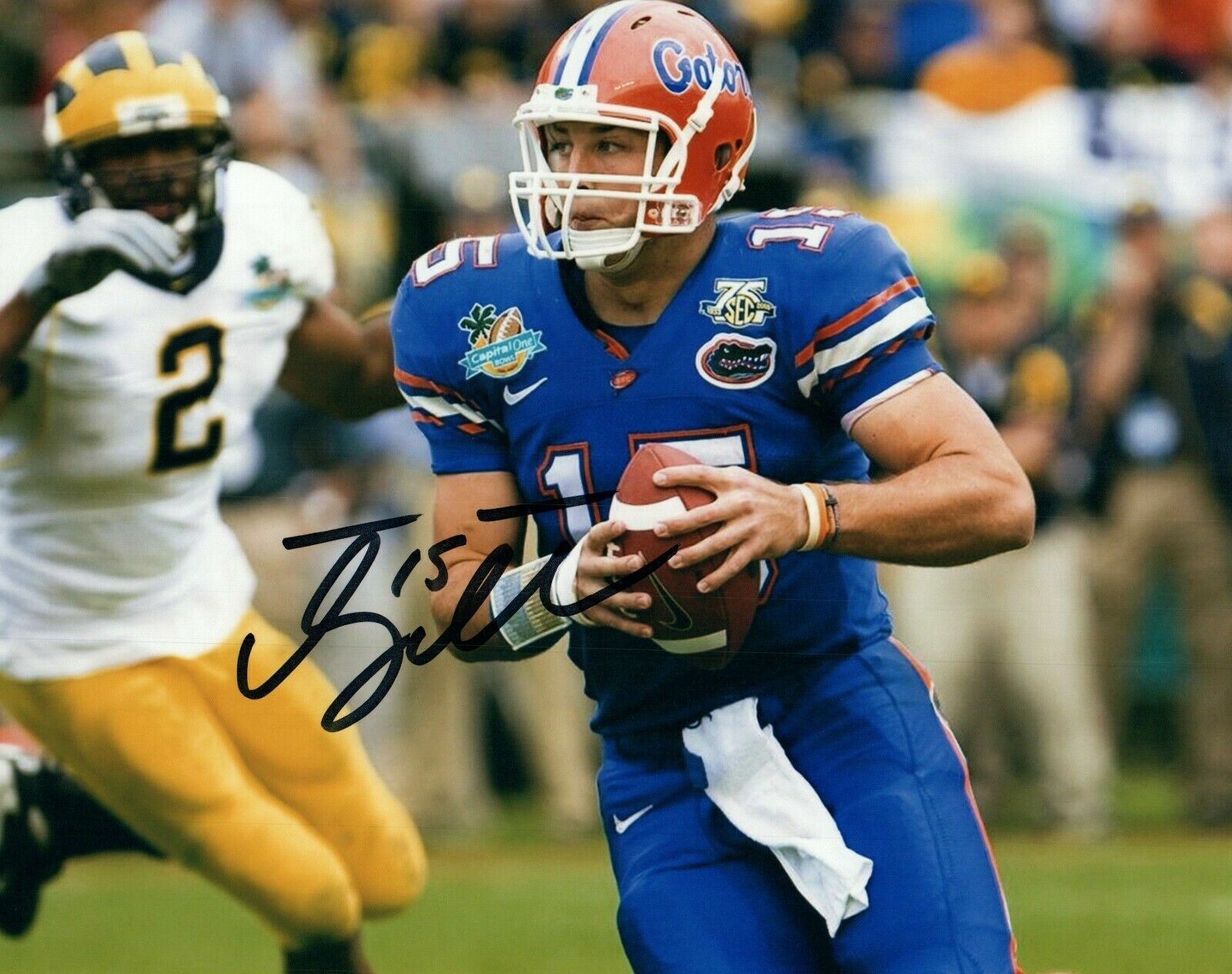 Tim Tebow Autographed Signed 8x10 Photo Poster painting ( Gators ) REPRINT