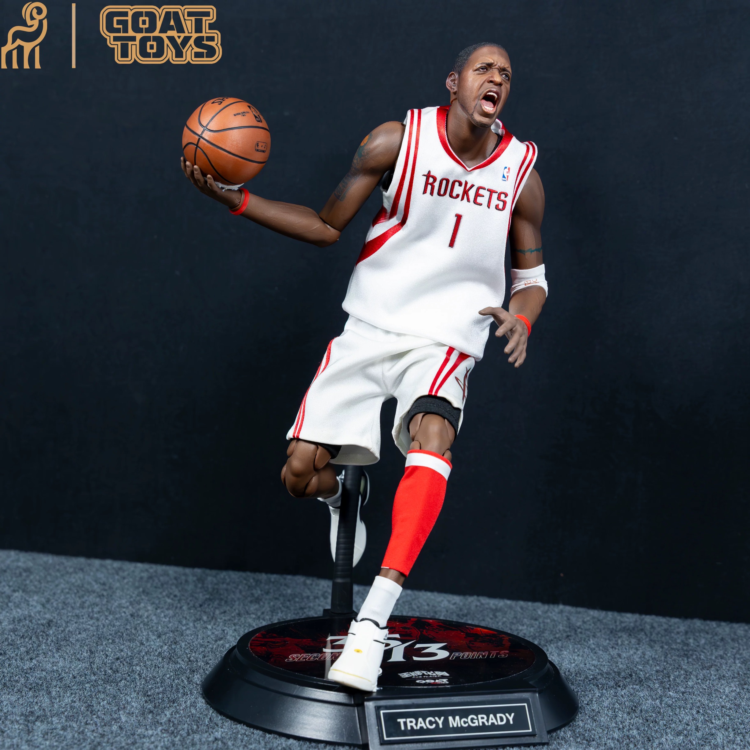 Goat Toys - NBA 1/6 McGrady Rockets McGrady 35 seconds 13 points set Action Figure-