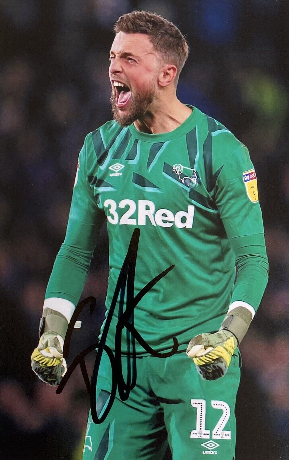 Ben Hamer Genuine Hand Signed Derby County 6X4 Photo Poster painting