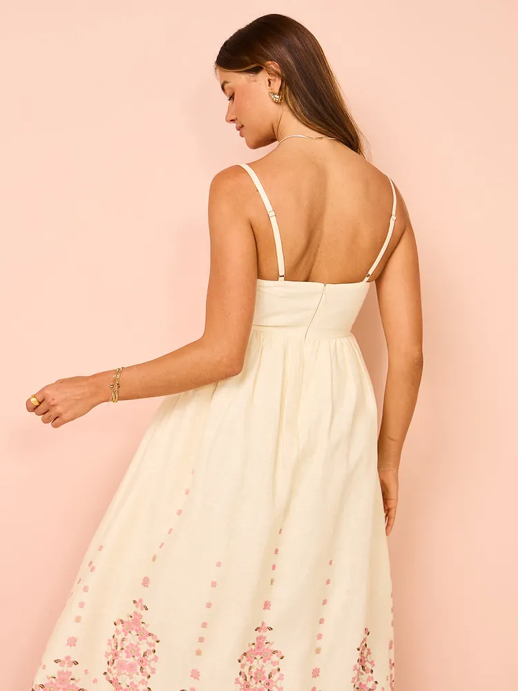 hansen & gretel akacia maxi dress in cream empress Hansen & Gretel Akacia Maxi Dress Cream Empress In Size 8/S
