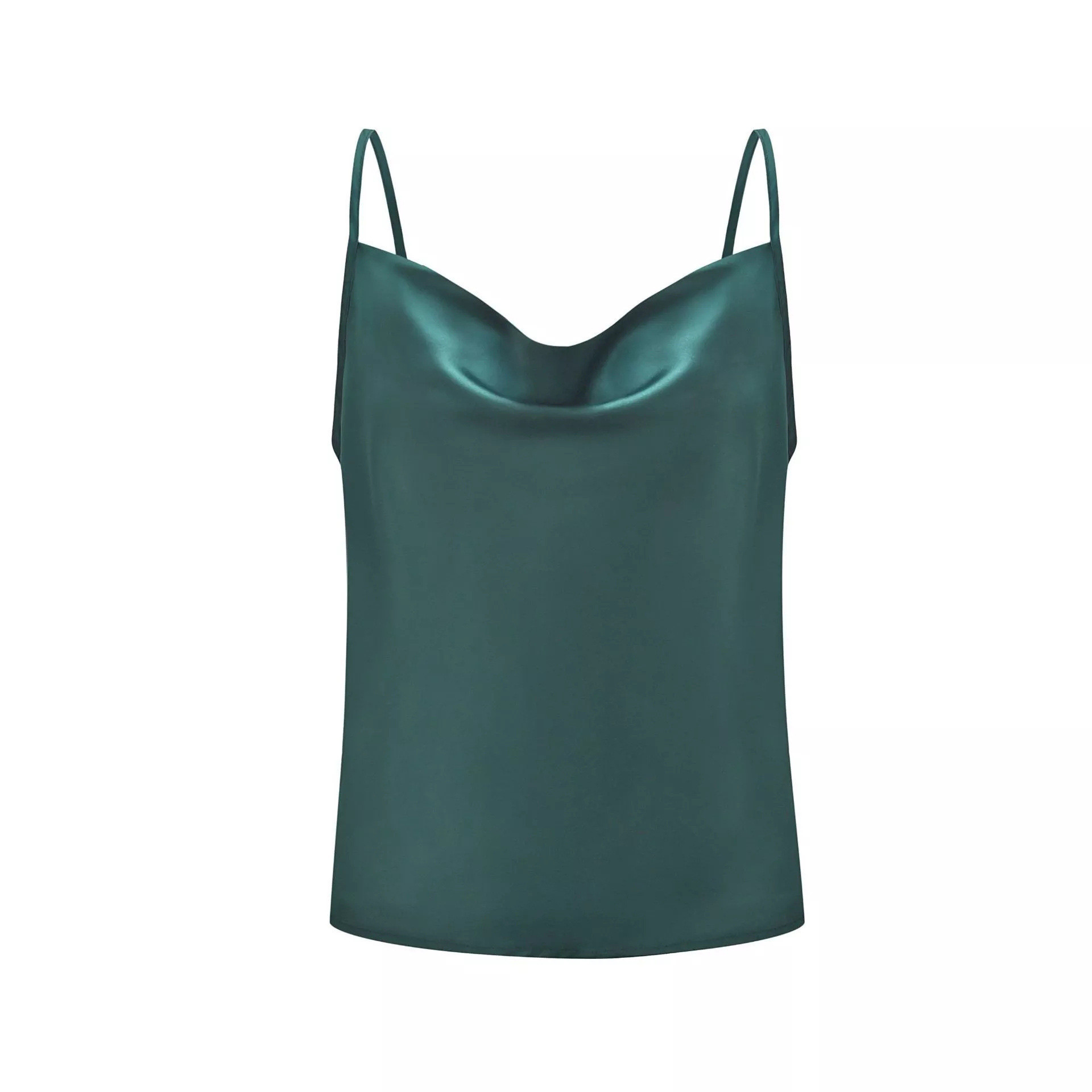 Thepearlpad Satin Camisole Shirts Women's Clothes Fashion Sexy Low Cut Backless Sleeveless Spaghetti Strap Tops Streetwear Female Camisoles