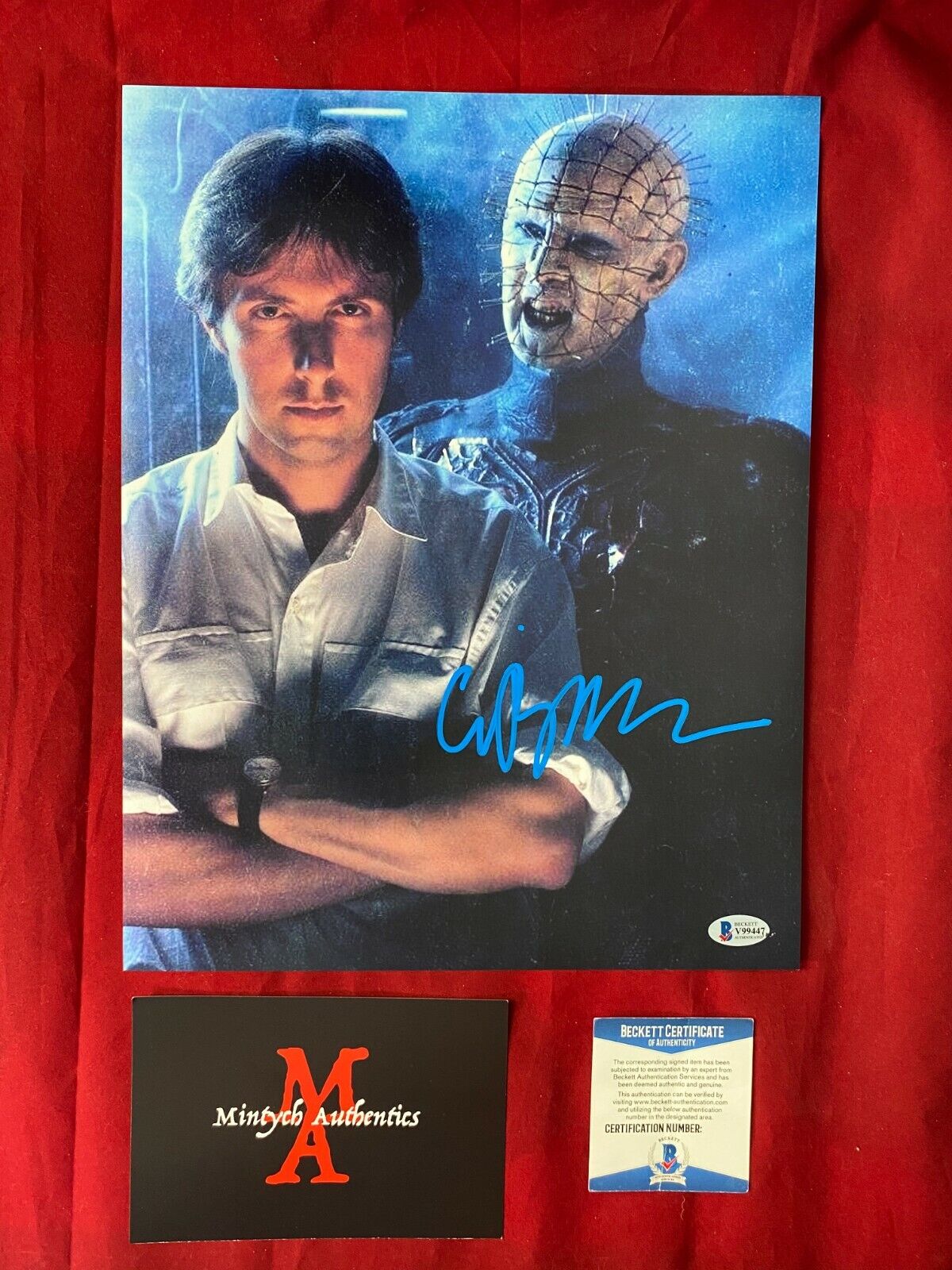 CLIVE BARKER HELLRAISER AUTOGRAPHED SIGNED 11x14 Photo Poster painting! BECKETT COA! HORROR!