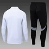 2025/2026 Real Madrid Long Zipped Jacket White Football Shirt Set