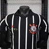Joyfball 2025/2026 Player Version Corinthians Black Football Jersey 1:1 Thai Quality（The player version jersey is a bit tight, please pay attention to the size selection）