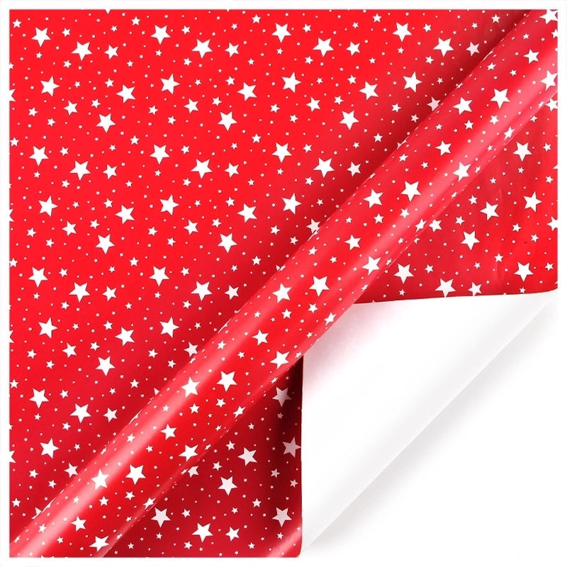 Christmas Fashion Plaid Snowflake Coated Paper Party Gift Wrapping Supplies
