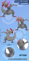 1/20 Scale World Zukan Cynthia, Mega Garchomp, Iris & Haxorus - Pokemon Resin Statue - QN Studios