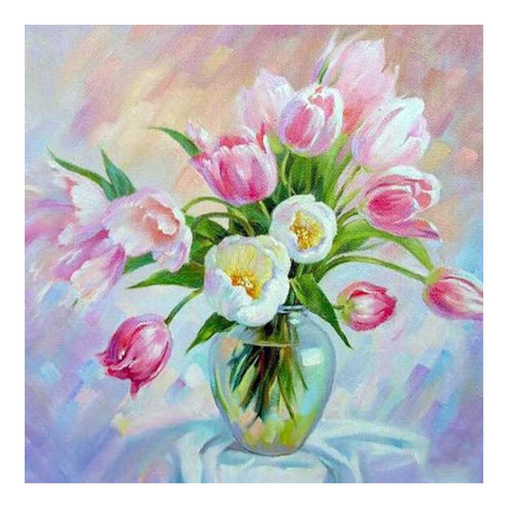 Flowers - Full Round - Diamond Painting