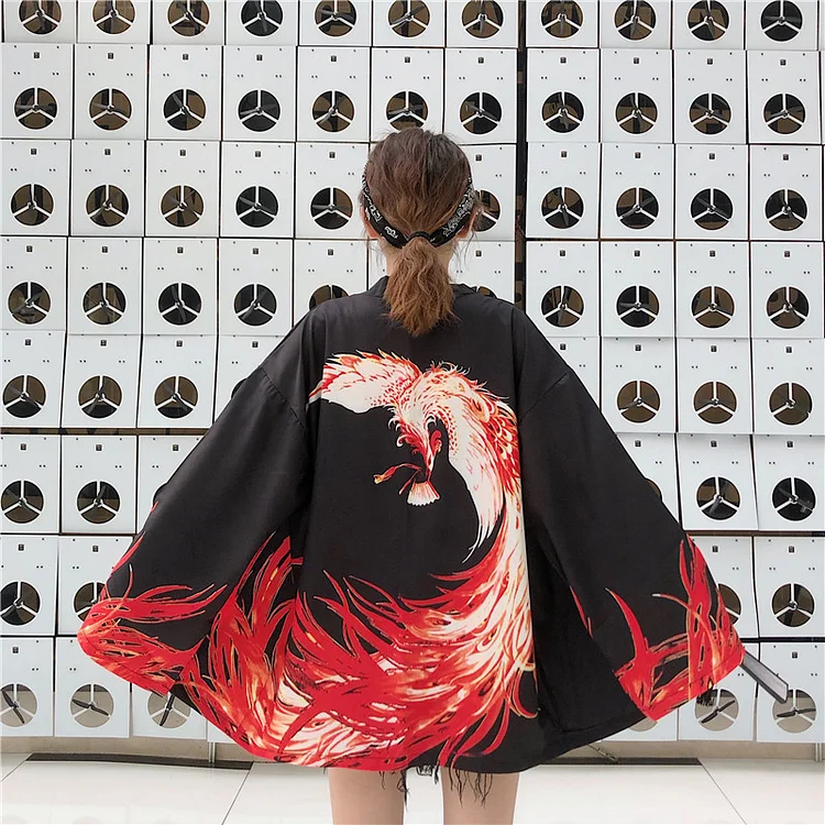 Phoenix Japanese Style Kimono weebmemes