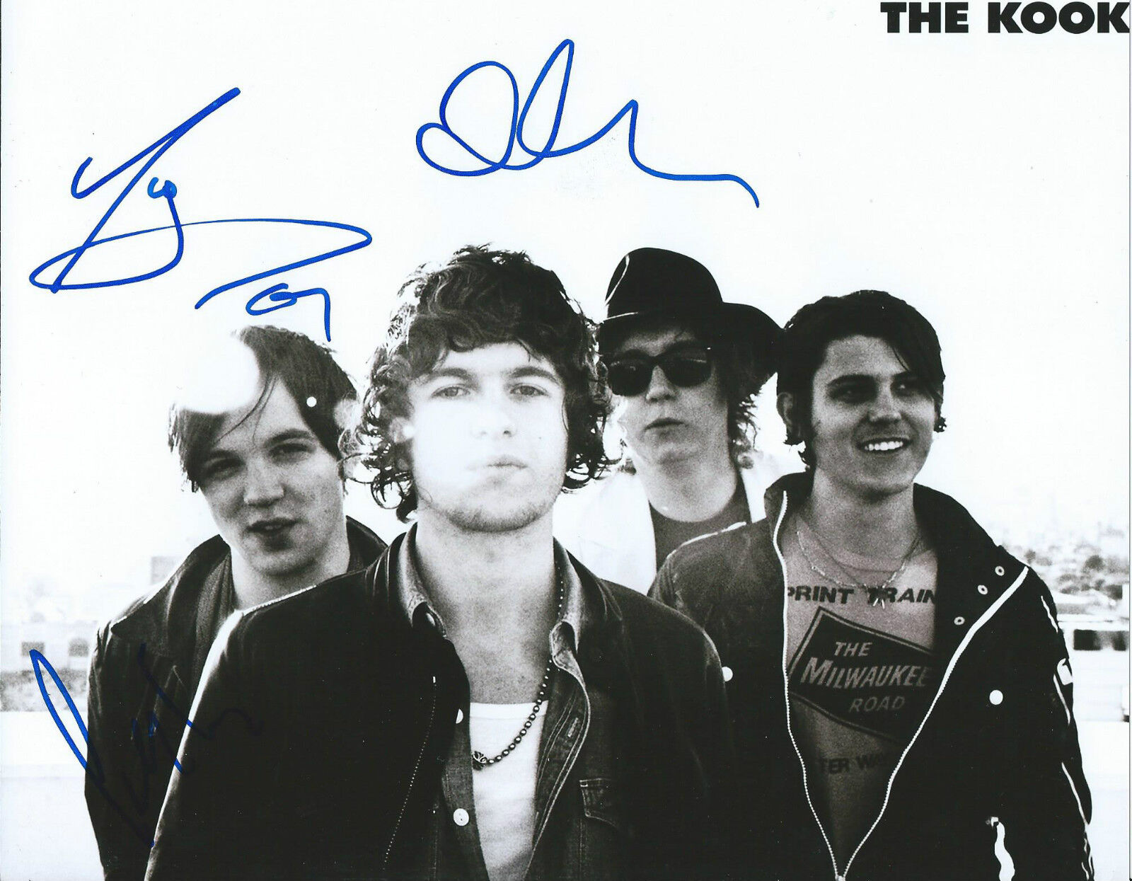 **GFA British Rock Band *THE KOOKS* Signed 8x10 Photo Poster painting AD5 COA**