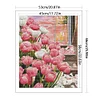 Candlelight Tulip-11CT Stamped Cross Stitch Silk Thread 53*66cm/20.87*25.98in(Big Size)