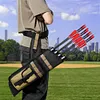 Adjustable Waist Hanging Arrow Quiver Lightweight Hip Archery Arrow Bag (Khaki)
