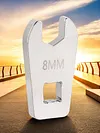 8mm Bike Disc Brake Cable Wrench Opening Head Steel Wrench for 1/4 Head Wrench