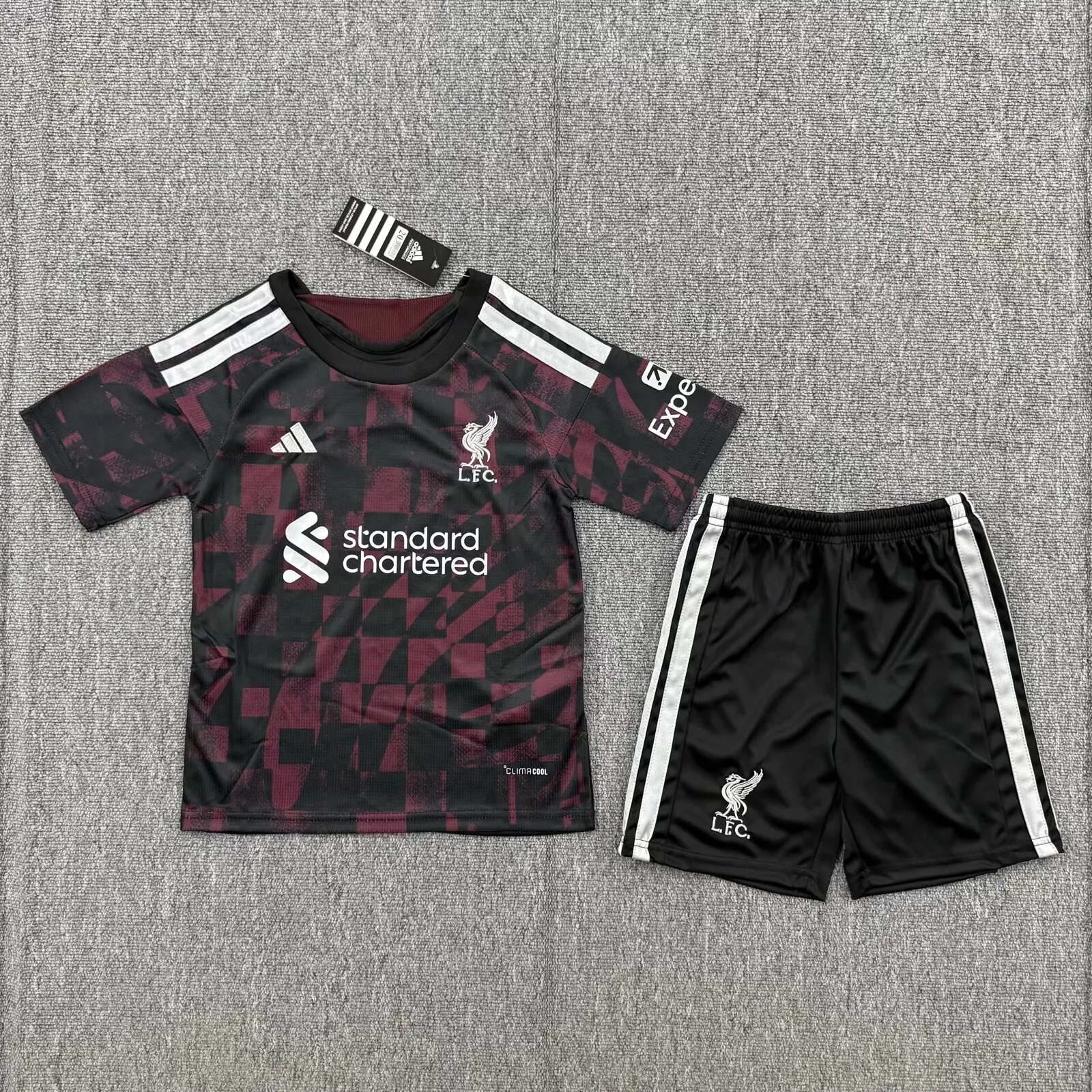 26/27 Liverpool Third Away Kids Kit Football Jersey Thai Quality