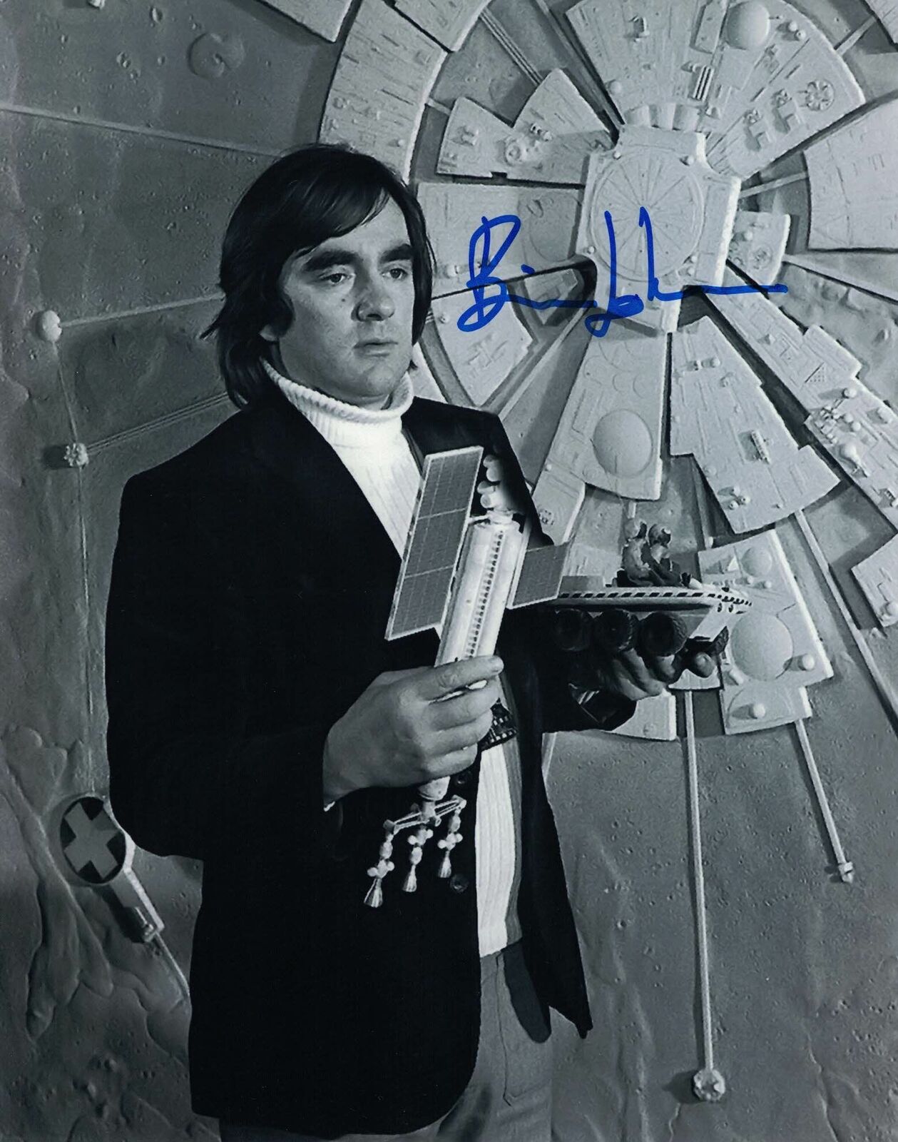 BRIAN JOHNSON - Visual Effects - Space 1999 hand signed 10 x 8 Photo Poster painting