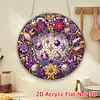 Jewelry DIY Diamond Painting Hanging Pendants Acrylic Crafts Kit for Home Wall Decor