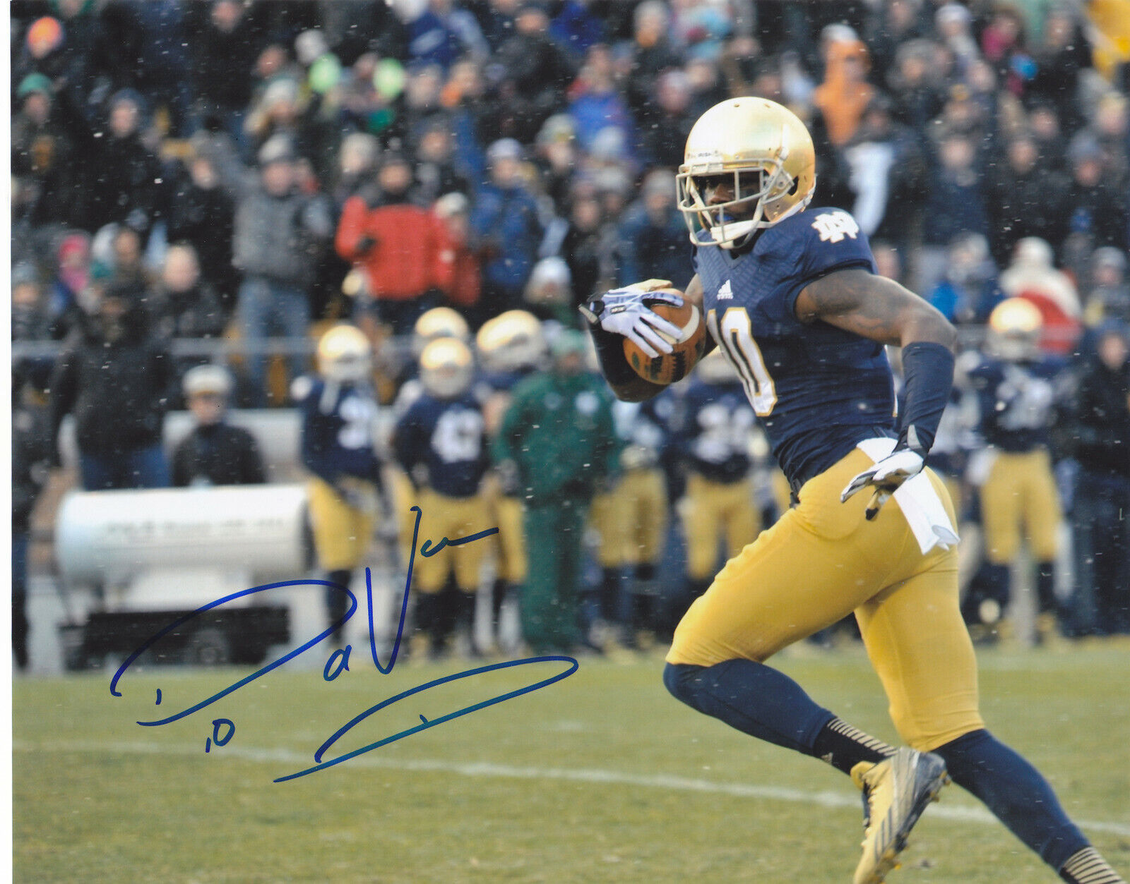 DAVARIS DANIELS SIGNED AUTOGRAPH NOTRE DAME FIGHTING IRISH 8X10 Photo Poster painting #2