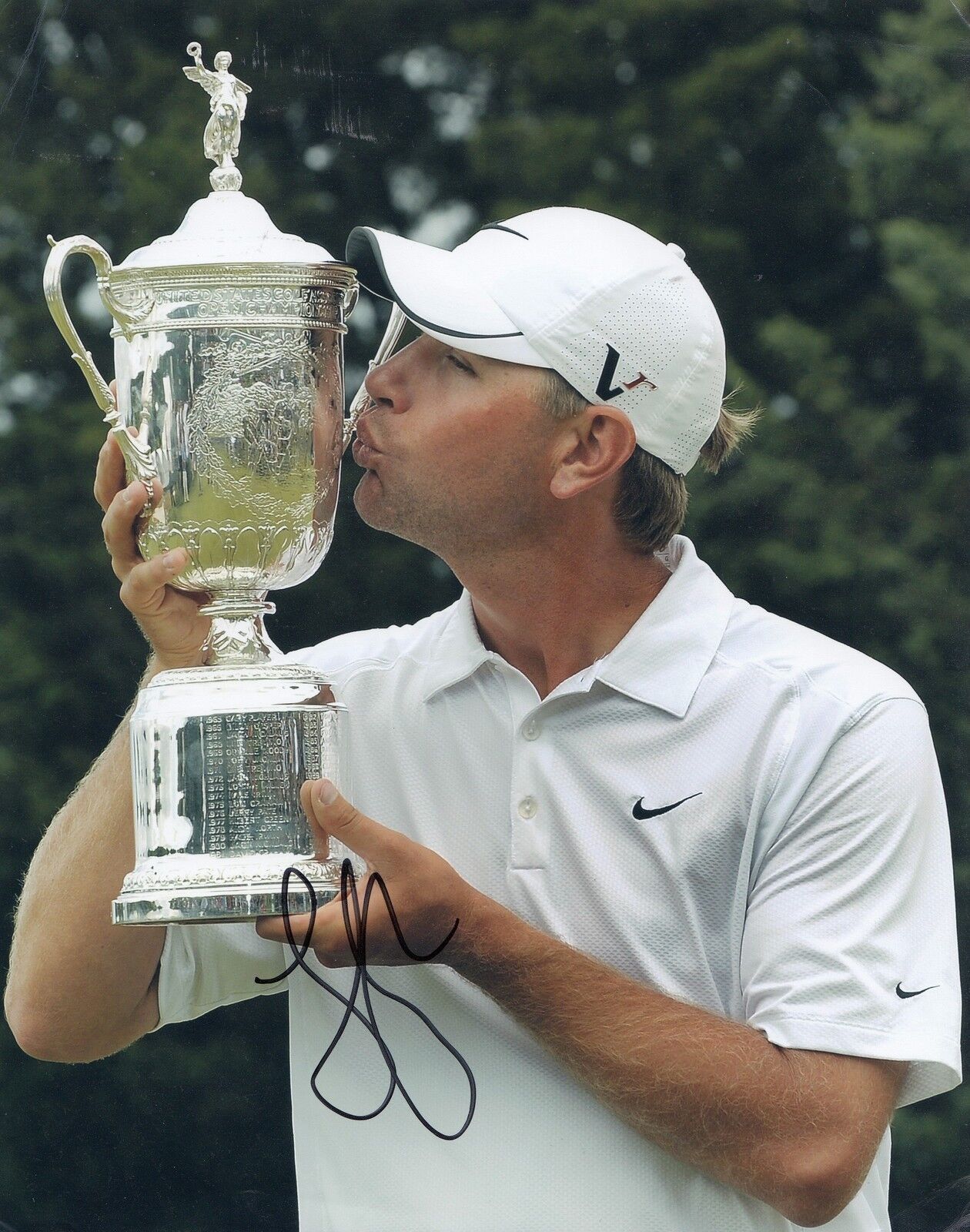 LUCAS GLOVER signed (PGA GOLF) 8X10 Photo Poster painting *2009 U.S OPEN CHAMPION* W/COA #2