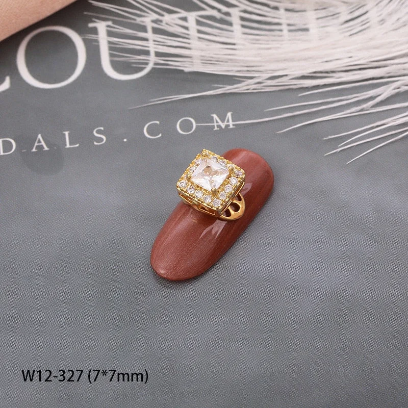 Japanese Nail Art Zircon High Speed Transfer Beads Rotatable Nail Alloy Pearlescent Nail Accessories DIY Nail Designer Supplies