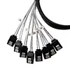 Slim Line SAS4.0 SFF-8654 8i to SATA 8 Ports 12Gbps 50cm Adapter Cable