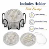 6 Pcs DIY Diamond Art Coasters Kits Dot Paint for Coaster Craft Kits Waterproof