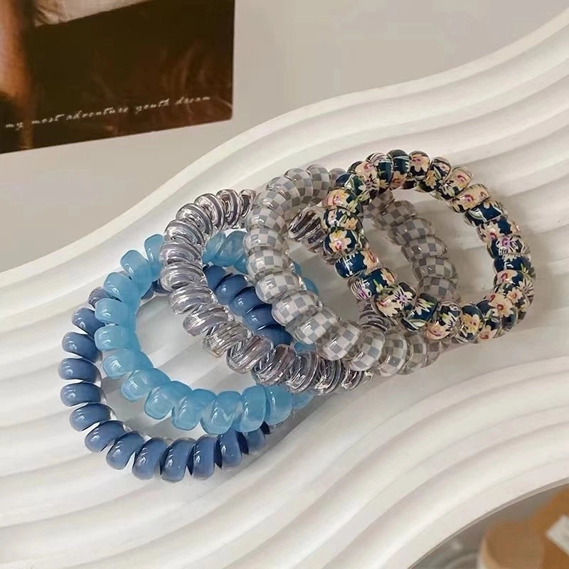 Women’s Cute Sweet Solid Color Plastic Hair Tie