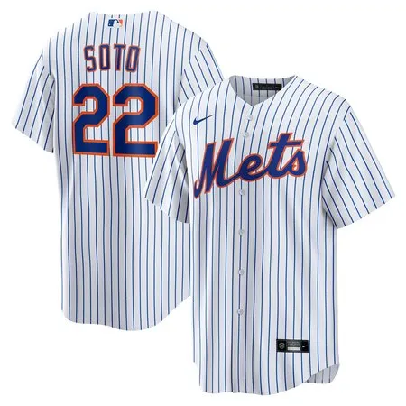 Youth New York Mets #22 Juan Soto  White Home Game Player Jersey