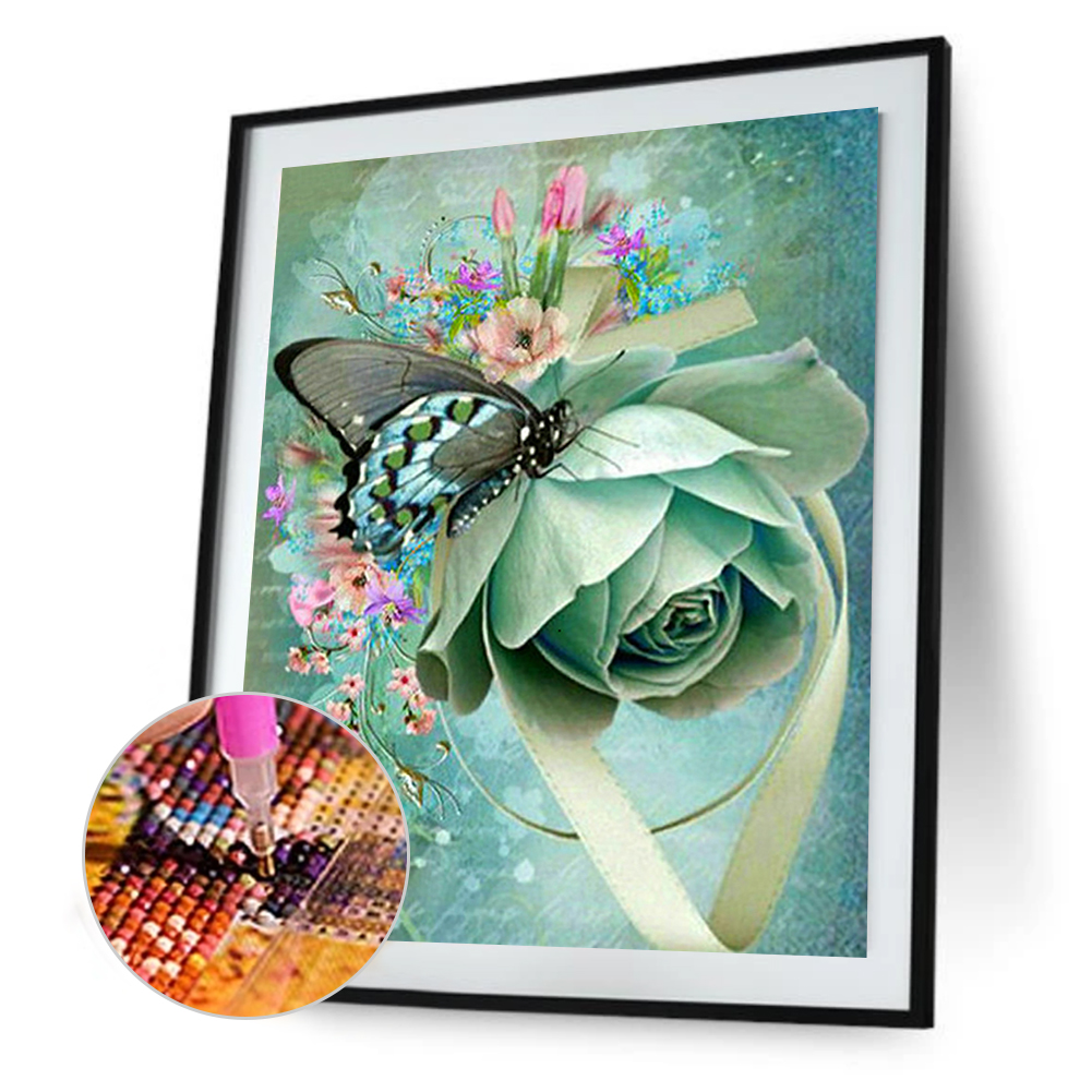 

(Multi-Size) Table Rose - Round/Square Drill Diamond Painting - 30*40CM, Round diamond 30*40cm, 501 Original