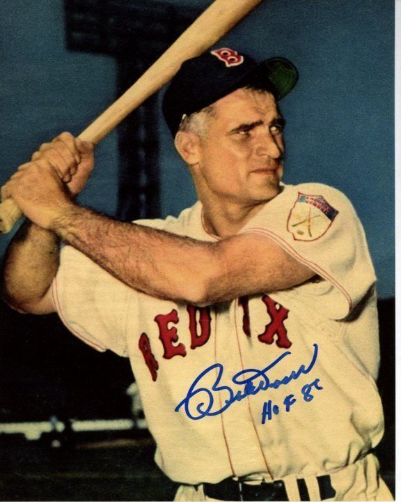 BOBBY DOERR Signed Autographed MLB BOSTON RED SOX Photo Poster painting