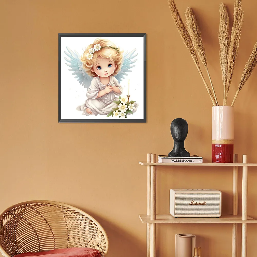 Diamond Painting - Full Round Drill - Angel(Canvas|30*30cm)