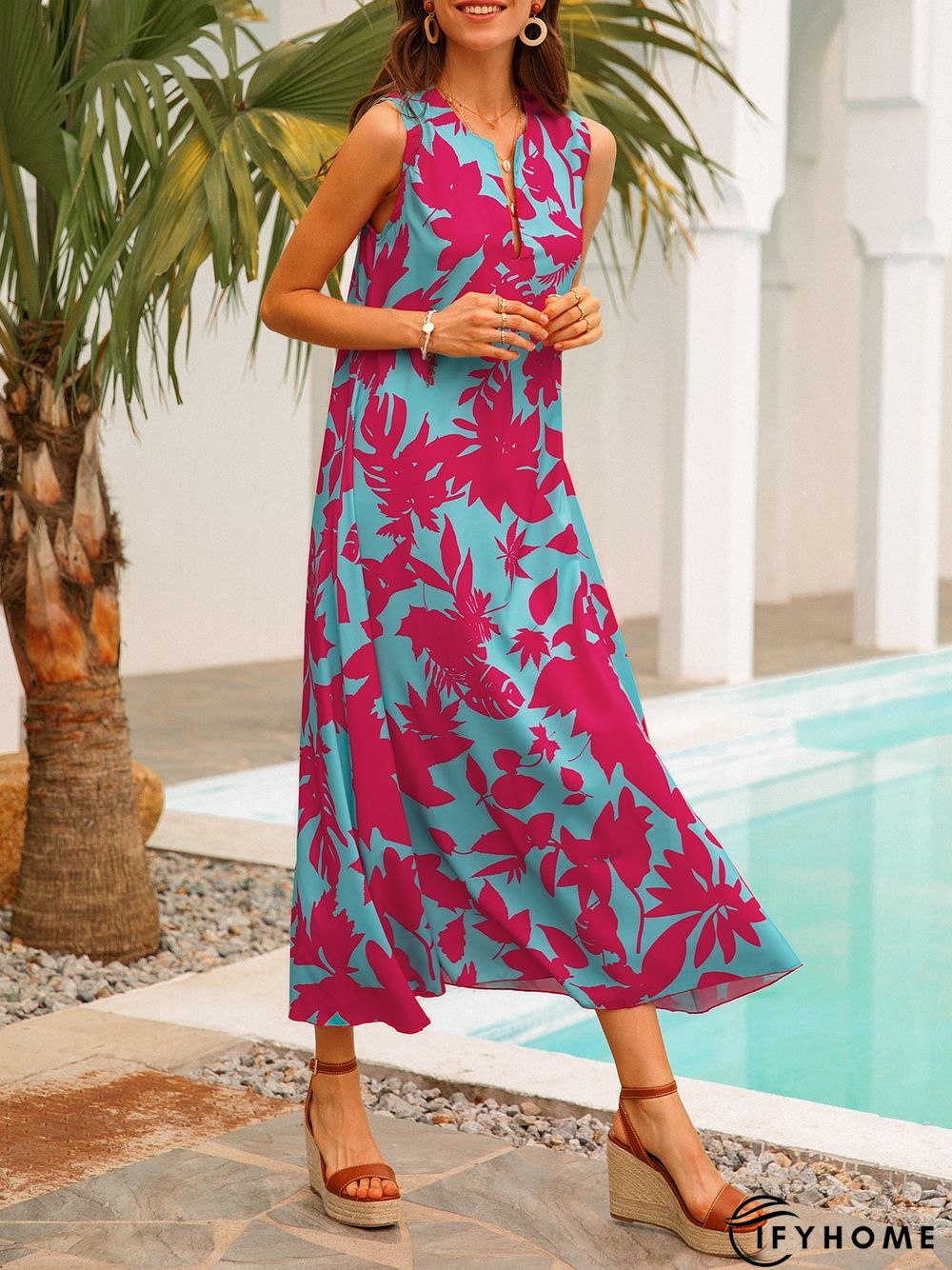 Casual Sleeveless Weaving Dress | IFYHOME