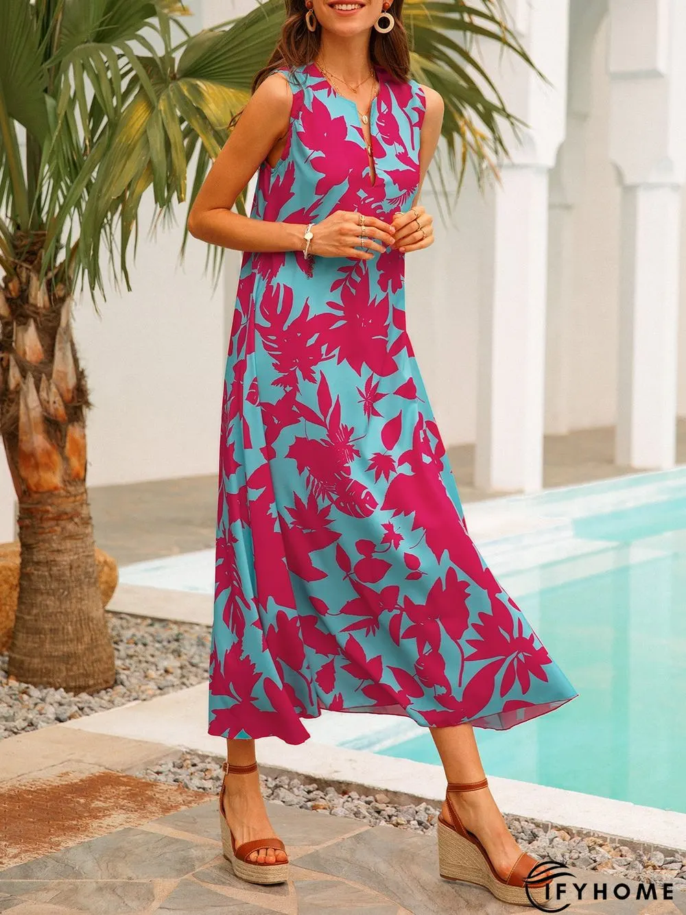 Casual Sleeveless Weaving Dress | IFYHOME