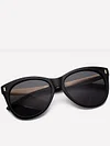 Round-Frame Acetate Sunglasses