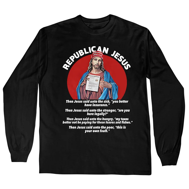 Teecade Teecade Republican Jesus Long Sleeve T-shirt